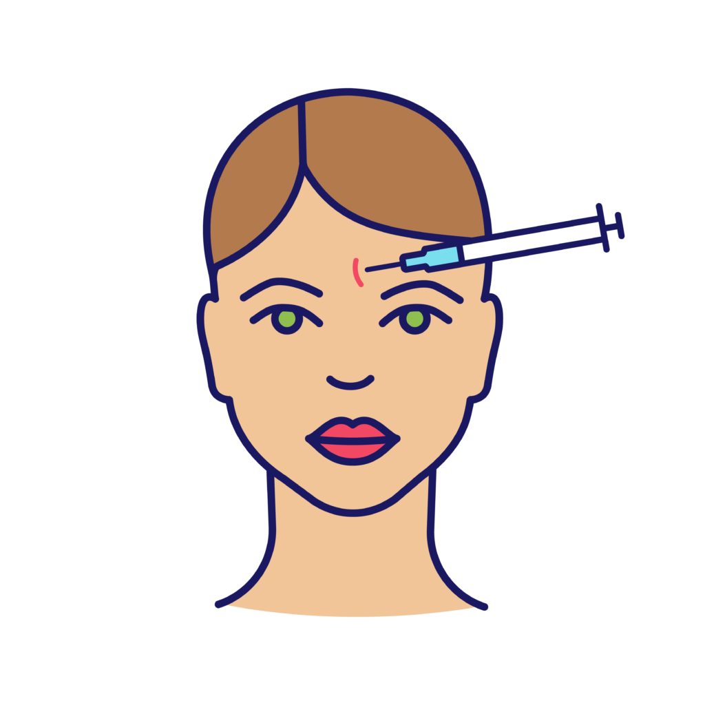 Forehead neurotoxin injection color icon-img-blog